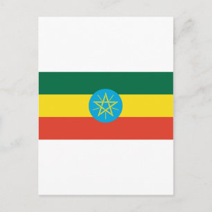 Ethiopische vlag briefkaart
