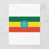 Ethiopische vlag briefkaart (Voorkant)