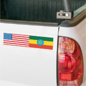 Ethiopische vlag bumpersticker (Op Truck)