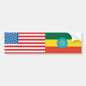 Ethiopische vlag bumpersticker (Voorkant)