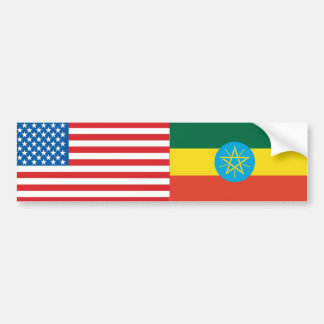 Ethiopische vlag bumpersticker