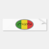 Ethiopische vlag! bumpersticker (Voorkant)