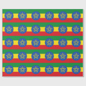 Ethiopische vlag cadeaupapier (Vlak)