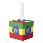 Ethiopische vlag decoratie (Voorkant hoekig)
