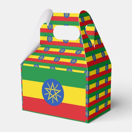 Ethiopische vlag Favor Box Bedankdoosjes (Achterkant)