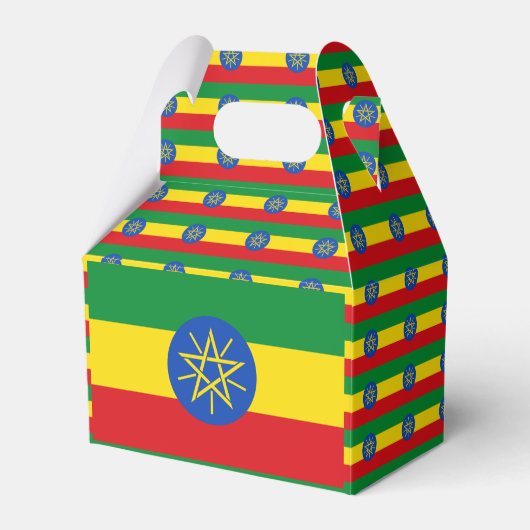 Ethiopische vlag Favor Box Bedankdoosjes (Voorkant Zijde)