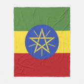 Ethiopische vlag fleece deken (Voorkant)