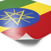 Ethiopische vlag foto afdruk (Hoek)