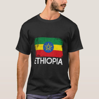 Ethiopische Vlag Gemaakt In Ethiopie T-shirt