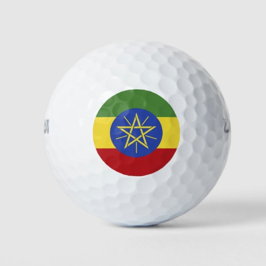 Ethiopische vlag golfballen (Voorkant)
