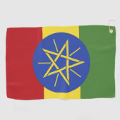 Ethiopische vlag golfhanddoek (Horizontaal)