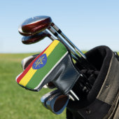 Ethiopische vlag golfheadcover (Insitu)