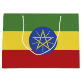 Ethiopische vlag groot cadeauzakje (Voorkant)