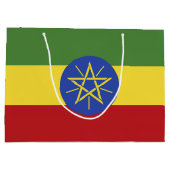 Ethiopische vlag groot cadeauzakje (Achterkant)