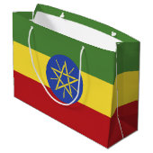 Ethiopische vlag groot cadeauzakje (Achterkant Gekanteld)
