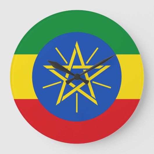 Ethiopische vlag grote klok (Voorkant)