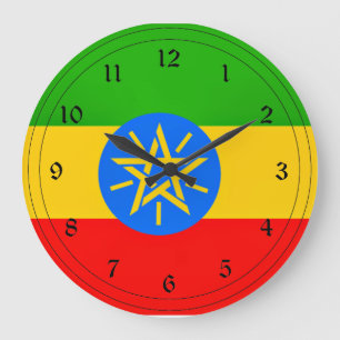 Ethiopische vlag grote klok