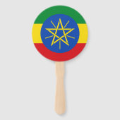 Ethiopische vlag handwaaier (Achterkant)