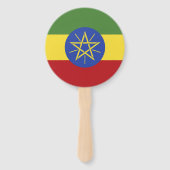 Ethiopische vlag handwaaier (Achterkant)
