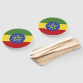 Ethiopische vlag handwaaier (Niet-gemonteerd)