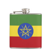 Ethiopische vlag heupfles (Voorkant)