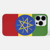 Ethiopische vlag iPhone hoesje (Achterkant horizontaal)