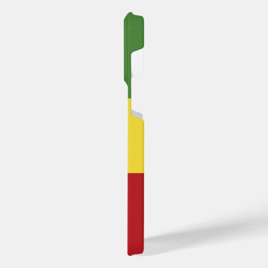 Ethiopische vlag iPhone hoesje (Linkerkant)