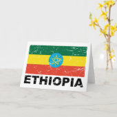 Ethiopische  vlag kaart (Gele Bloem)