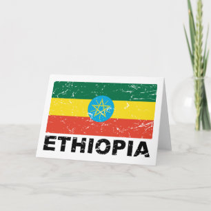 Ethiopische  vlag kaart