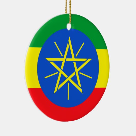 Ethiopische vlag keramisch ornament (Rechts)