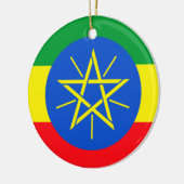 Ethiopische vlag keramisch ornament (Links)