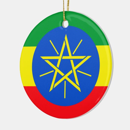 Ethiopische vlag keramisch ornament (Links)