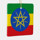Ethiopische vlag keramisch ornament (Rechts)