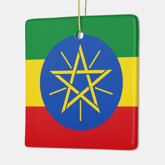 Ethiopische vlag keramisch ornament (Links)