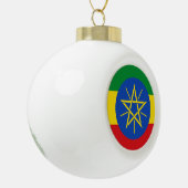 Ethiopische vlag keramische bal ornament (Links)