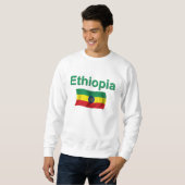 Ethiopische vlag (m/inscriptie) trui (Voorkant volledig)