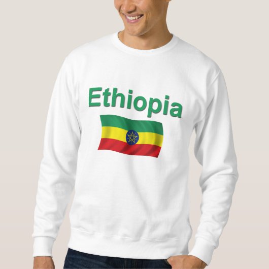 Ethiopische vlag (m/inscriptie) trui (Voorkant)
