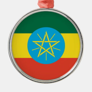 Ethiopische vlag metalen ornament