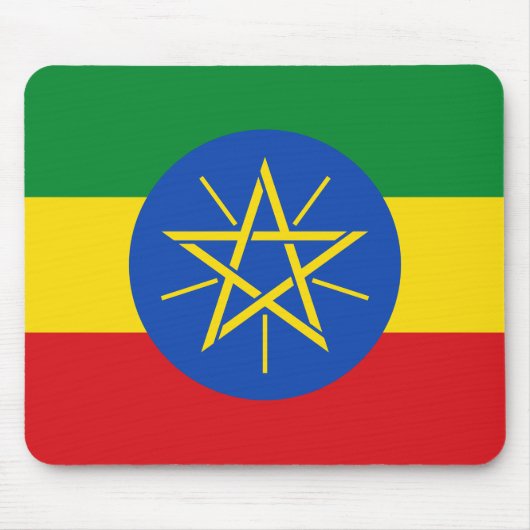 Ethiopische vlag muismat (Voorkant)