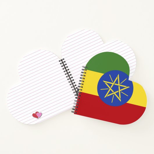 Ethiopische vlag notitieboek (Binnen)