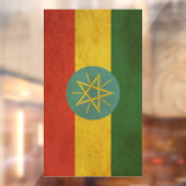 Ethiopische vlag  ontwerp raamsticker (Vel 2)