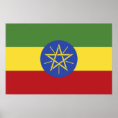 Ethiopische vlag poster (Voorkant)