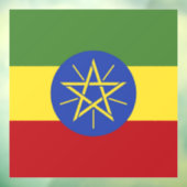 Ethiopische vlag raamsticker (Vel 3)