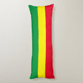 Ethiopische vlag / Rasta-vlag Lichaamskussen (Achterkant (Verticaal))