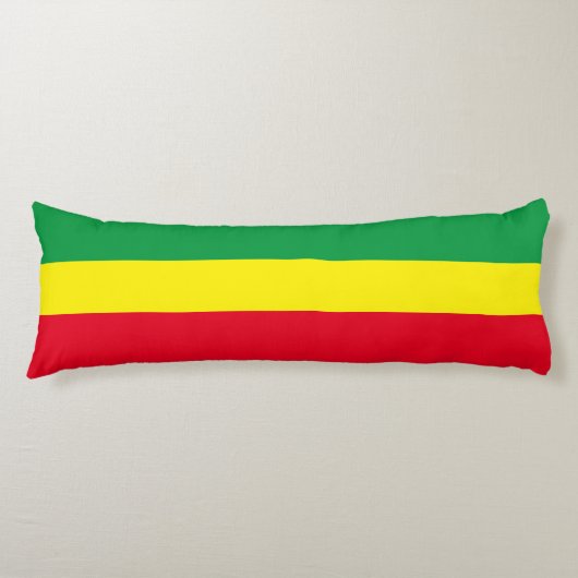 Ethiopische vlag / Rasta-vlag Lichaamskussen (Voorkant)
