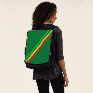 Ethiopische vlag / Rasta-vlag Rugtassen