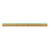 Ethiopische vlag Ribbon Satijnen Lint (Voorkant)