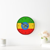 Ethiopische vlag ronde klok (Huis)