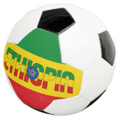 Ethiopische vlag Schattig patriottisch Voetbal (Drie kwart)