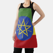 Ethiopische vlag schort (Insitu)
